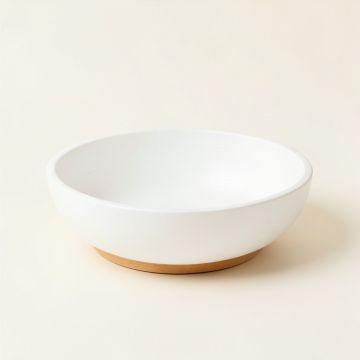 Flint Crest Dining Bowl - White (synthetic illustration; no displayed measurements)