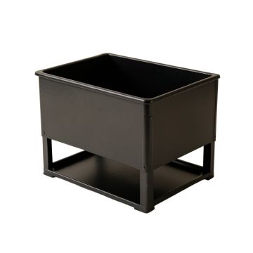 Meadow Arc Empty Raised Planter - Black