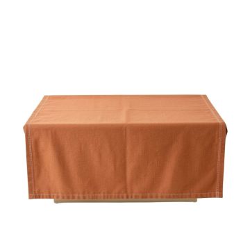 Fern Edge Flat Bed Sheet - Terracotta