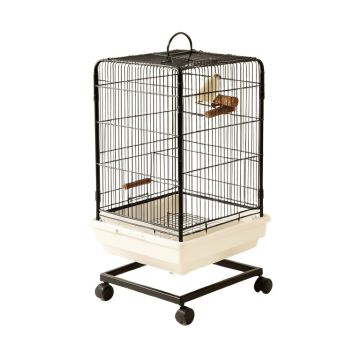 59 '' Bird Cage Pet Supplies Metal Cage With Rolling Stand