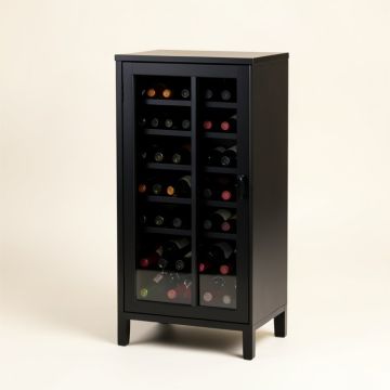 Cendrillon Wood Storage 12 Bottle Floor Wine Cabinet (synthetic illustration; no displayed measurements)