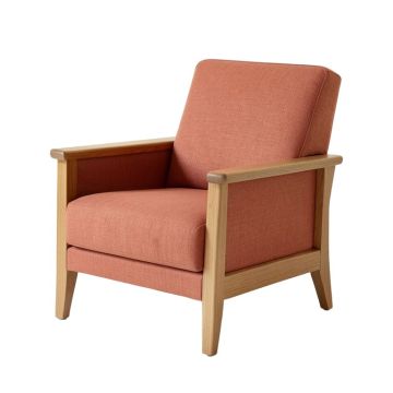 Laurel Bluff Upholstered Armchair - Terracotta