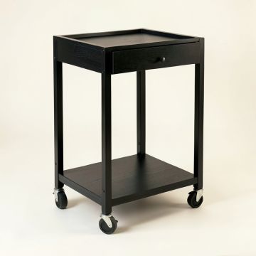Aspen Dale Empty Rolling Workshop Cart - Black (synthetic illustration; no displayed measurements)