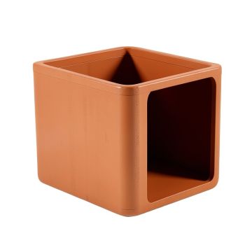 Bay Crossing Empty Furniture-Style Litter Enclosure - Terracotta