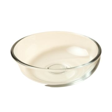Tempered Glass Circular Vessel Bathroom Sink