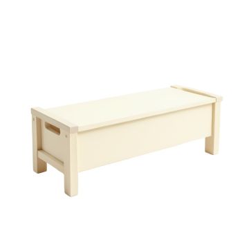 Juniper Bridge Narrow Outdoor Storage Bench - Cream