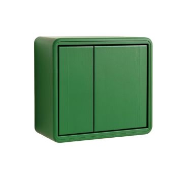 Flint Branch Wall-Mounted Entry Cabinet - Green