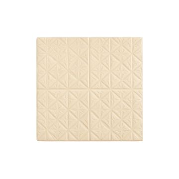 Wren Bend Uninstalled Square Decorative Tile - Beige