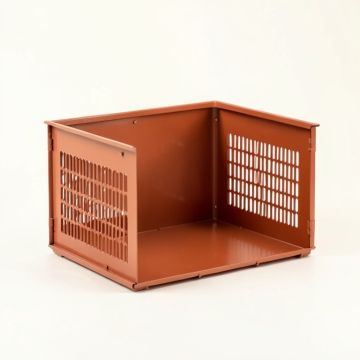 Laurel Field Empty Furniture-Style Pet Crate - Terracotta (synthetic illustration; no displayed measurements)