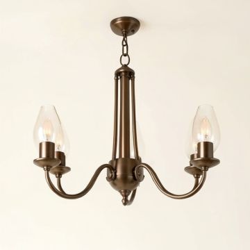 Meinhardt 3-Light Shaded Empire Chandelier (synthetic illustration; no displayed measurements)