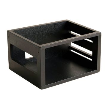 Cliff Crest Empty Furniture-Style Pet Crate - Black