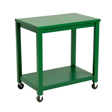 Cliff Dell Empty Rolling Workshop Cart - Green (synthetic illustration; no displayed measurements)