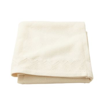 Slate Edge Bath Towel - Cream