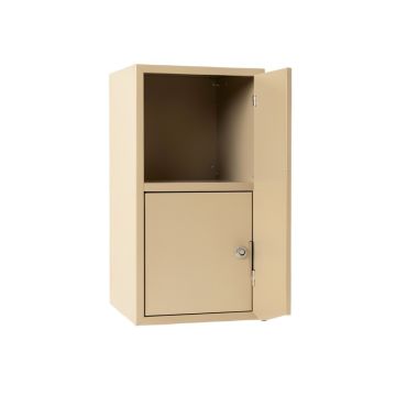 Oak Edge Wall-Mounted Entry Cabinet - Beige