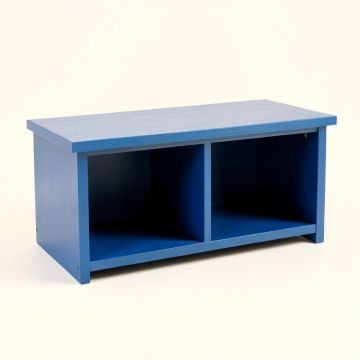 Bay Bend Shoe Storage Bench - Blue (synthetic illustration; no displayed measurements)