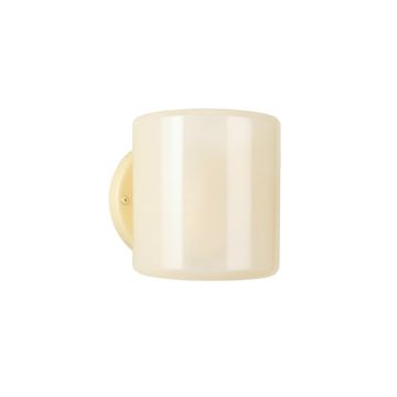 Stone Canyon Wall Sconce Mounted On A Plain Wall - Ivory
