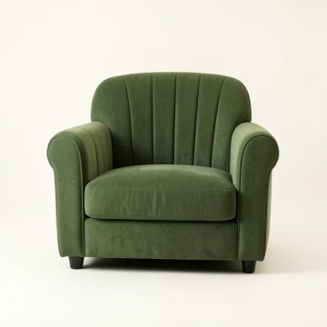 Cove Field Upholstered Armchair - Green (synthetic illustration; no displayed measurements)
