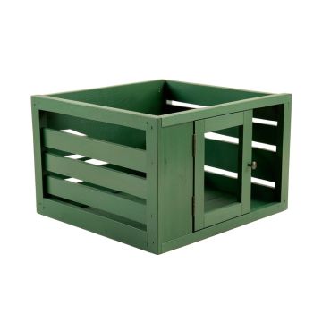 Elm Brook Empty Furniture-Style Pet Crate - Green