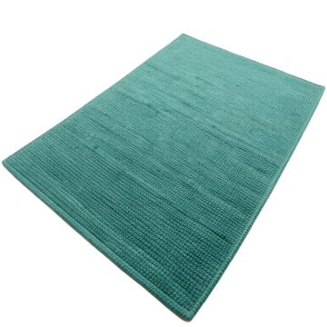 Chevron Hand-Woven Teal Indoor/Outdoor Area Rug