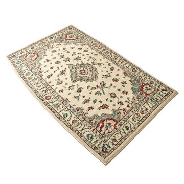 Hillsby Oriental Ivory/Garnet/Teal Area Rug