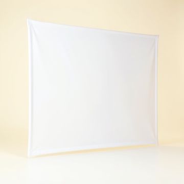 White Portable Projection Screen (synthetic illustration; no displayed measurements)
