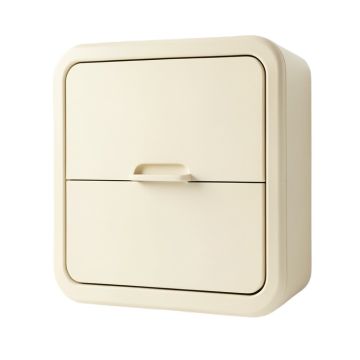 Dune Crest Wall-Mounted Laundry Cabinet - Cream