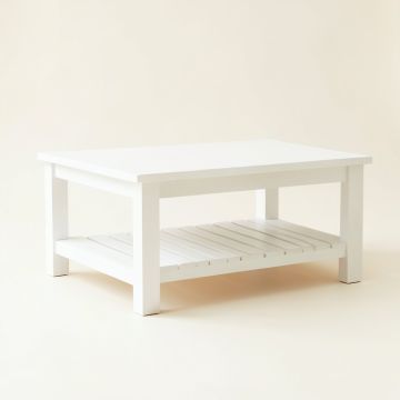 Linden Field Coffee Table - White (synthetic illustration; no displayed measurements)