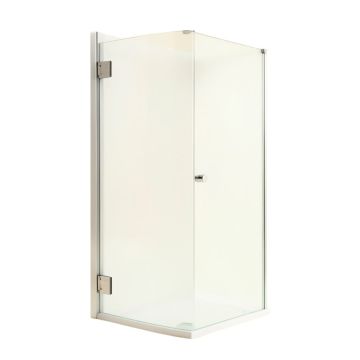 Aqua 48 '' W X 58 '' H Hinged Semi-Frameless Tub Door