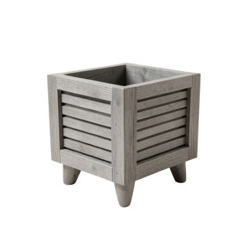 Cove Bluff Empty Raised Planter - Gray