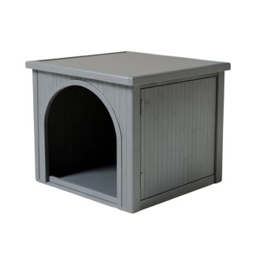 River Branch Empty Furniture-Style Litter Enclosure - Gray