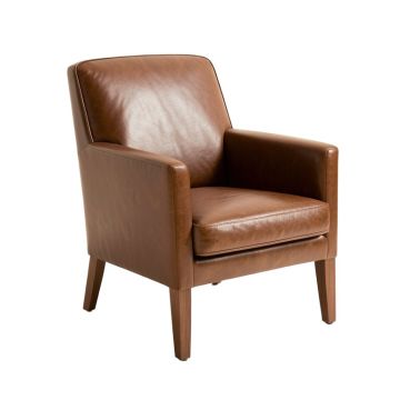 Park View Upholstered Arm Chair In Brown Oak