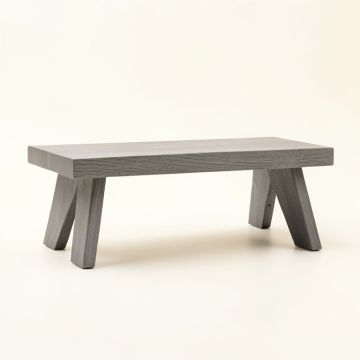 Clay Crossing Indoor Bench - Gray (synthetic illustration; no displayed measurements)