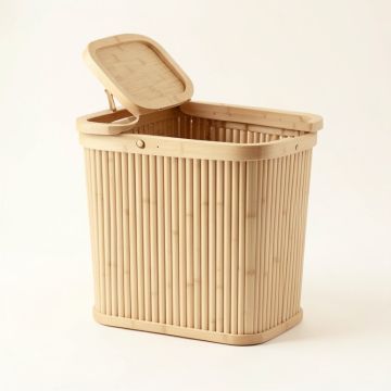 Harbor Arc Laundry Hamper - Beige (synthetic illustration; no displayed measurements)