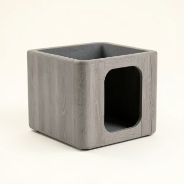 Meadow Dale Empty Furniture-Style Litter Enclosure - Gray (synthetic illustration; no displayed measurements)
