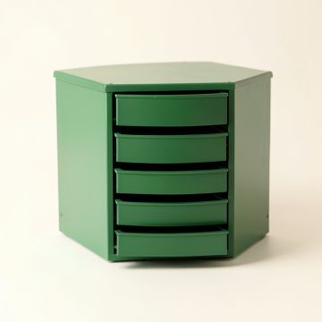 Vale Bluff Small-Parts Storage Drawer Cabinet - Green (synthetic illustration; no displayed measurements)
