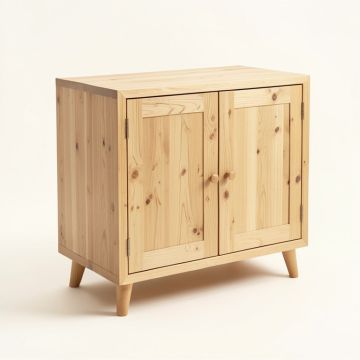 43.97 '' Wide Pine Wood Server (synthetic illustration; no displayed measurements)