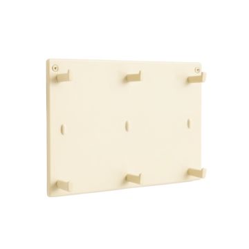 Holly Brook Empty Wall-Mounted Tool Organizer Panel - Ivory