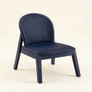 Holly Branch Outdoor Lounge Chair - Navy (synthetic illustration; no displayed measurements)