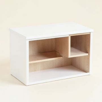 Elm Bend Empty Countertop Canister Rack - White (synthetic illustration; no displayed measurements)