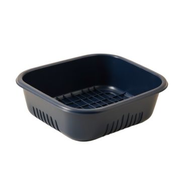 Moss Edge Empty Under-Desk Cable Tray - Navy