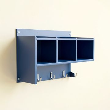Dawn Dale Wall-Mounted Entryway Organizer Shelf - Blue (synthetic illustration; no displayed measurements)
