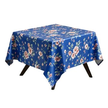 Tracey Floral Plastic/Vinyl Tablecloth