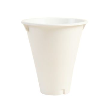 Linden Bluff Empty Railing Planter With Integral Brackets - White