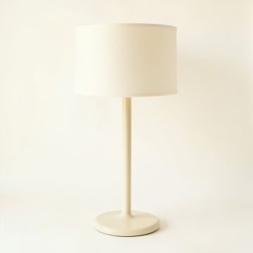 Cove Bluff Floor Lamp With A Plain Fabric Shade - Ivory (synthetic illustration; no displayed measurements)