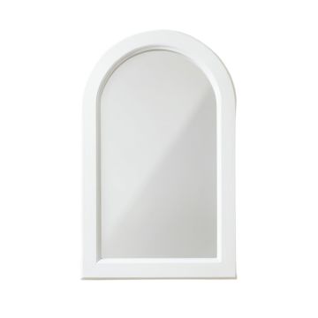 Holly Bluff Framed Wall Mirror - White