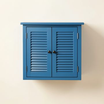 Juniper Bridge Wall-Mounted Laundry Cabinet - Blue (synthetic illustration; no displayed measurements)