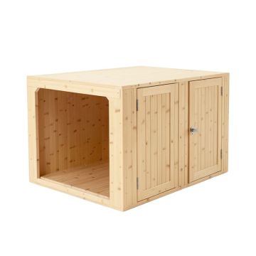 Alder Edge Empty Furniture-Style Litter Enclosure - Beige