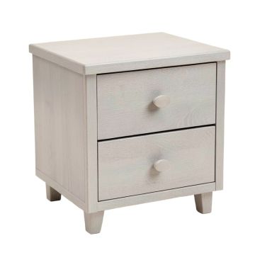 Gasi 2 - Drawer Nightstand In Light Gray