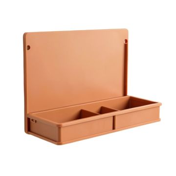 Harbor Bend Empty Wall-Mounted Tool Organizer Panel - Terracotta