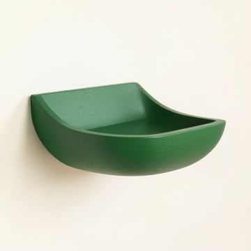 Cedar Crossing Wall-Mounted Cat Perch - Green (synthetic illustration; no displayed measurements)